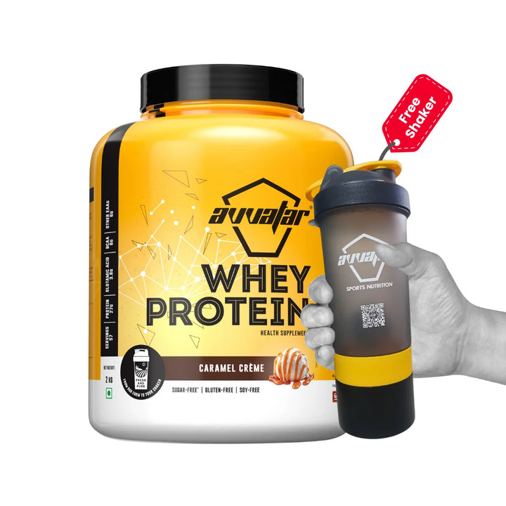 Avvatar Whey Protein 2Kg, Caramel Creme