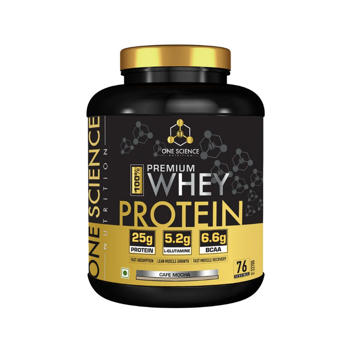 One Science Premium Whey Protein 5 Lb Cafe Mocha
