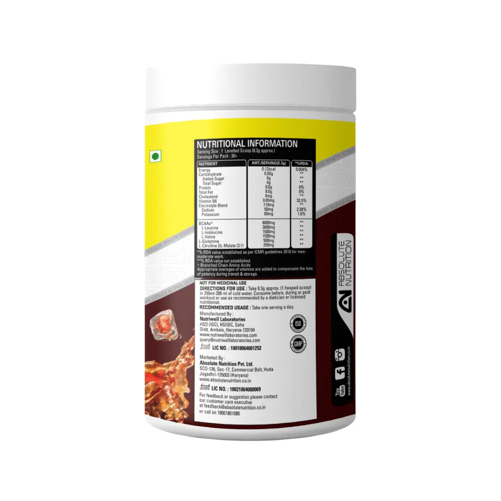 Absolute BCAA Ingredients