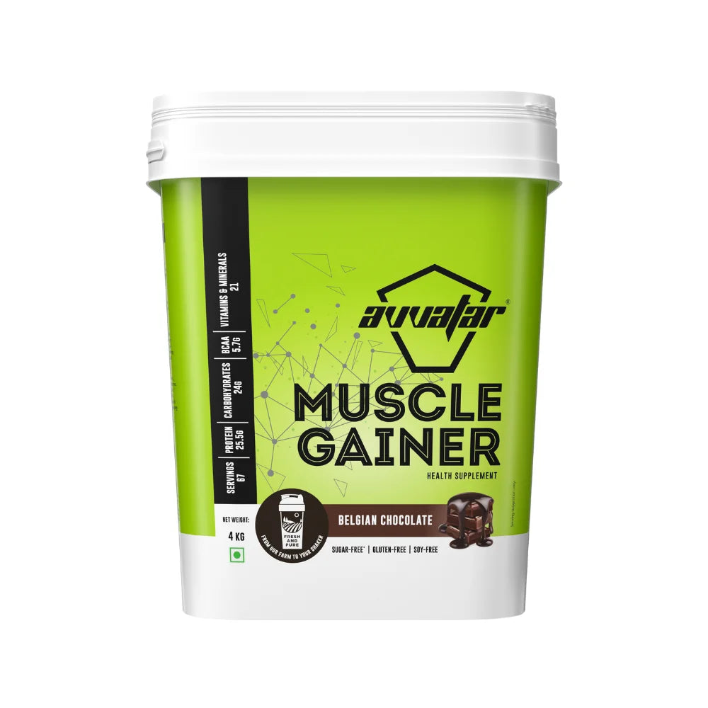 Avvatar Muscle Gainer 4Kg, Belgian Chocolate