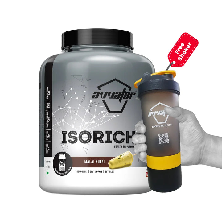 Avvatar Isorich Protein 2Kg, Malai Kulfi