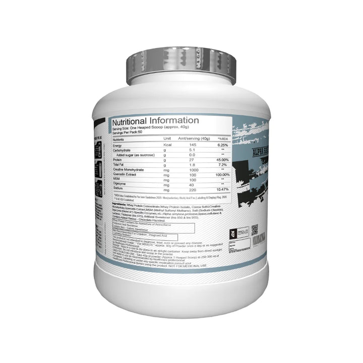 Absolute Nutrition Crea Whey Protein Ingredients