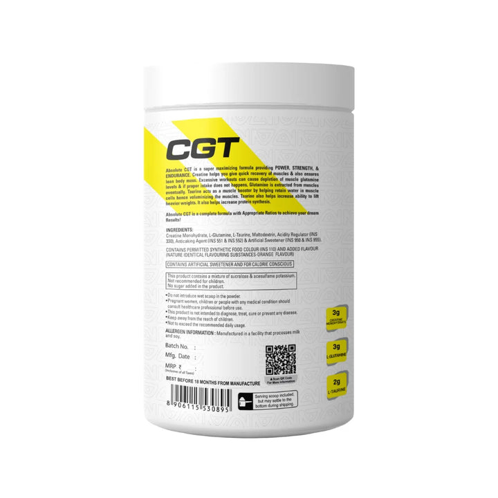 Absolute Nutrition CGT Benefits