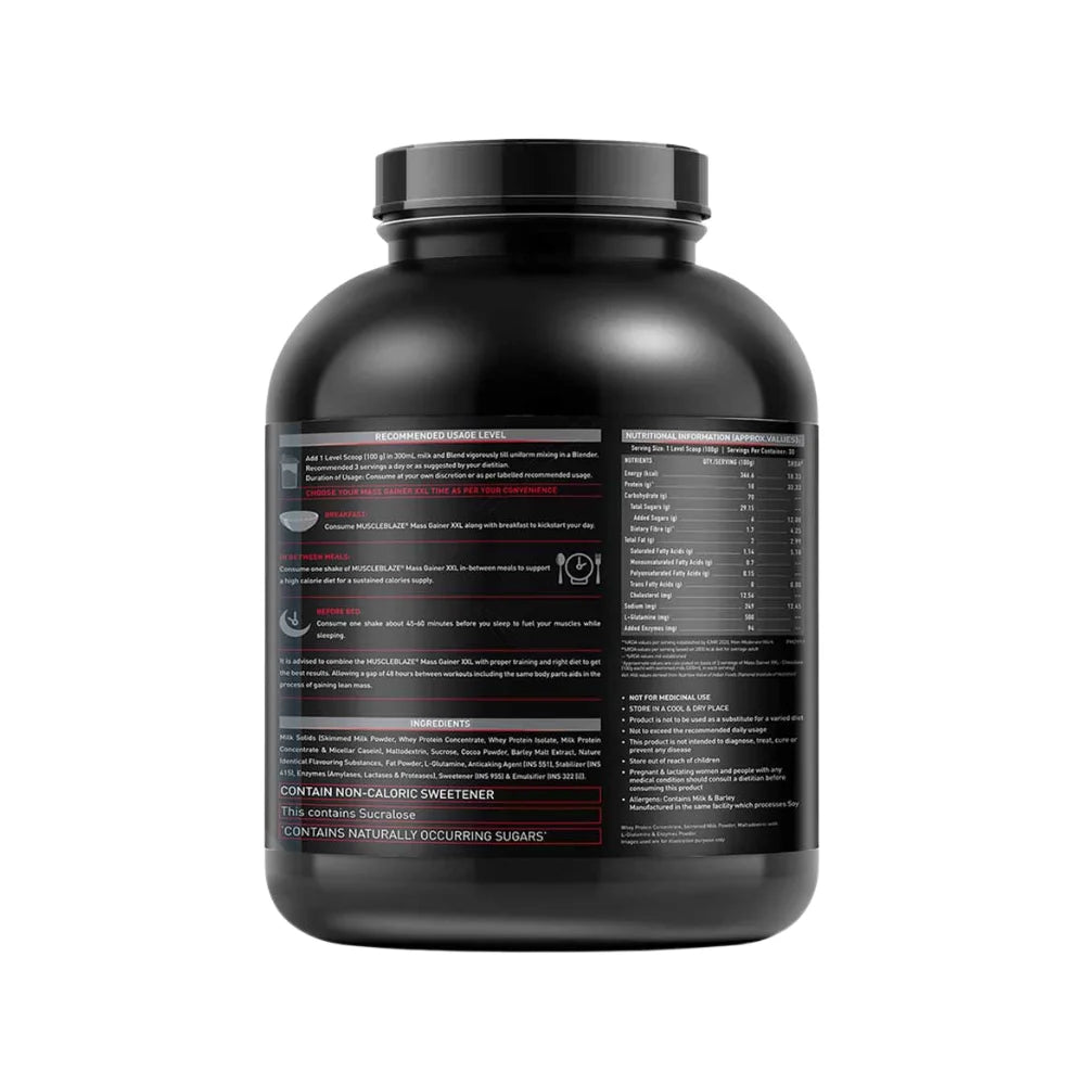 MuscleBlaze XXL Mass Gainer 3Kg