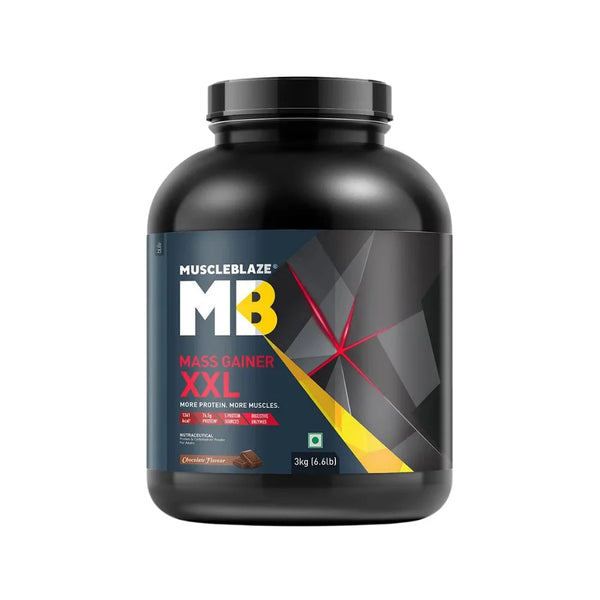 MuscleBlaze XXL Mass Gainer 3Kg (Chocolate Flavor)