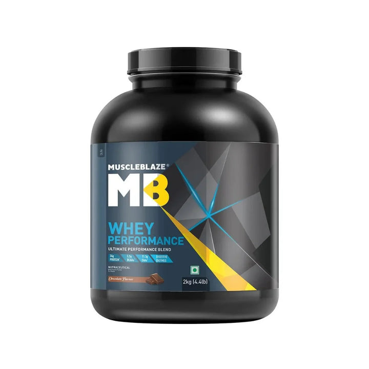 MuscleBlaze Whey Performance Protein 2Kg (Chocolate Flavor)