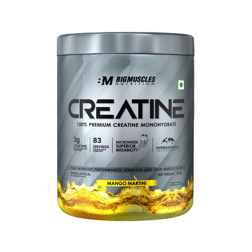 Big Muscles Creatine Powder, 257g, Mango Martini