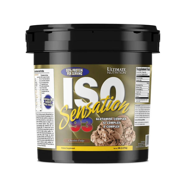 Ultimate Nutrition ISO Sensation Whey Isolate Protein Chocolate Fudge 2.27Kg