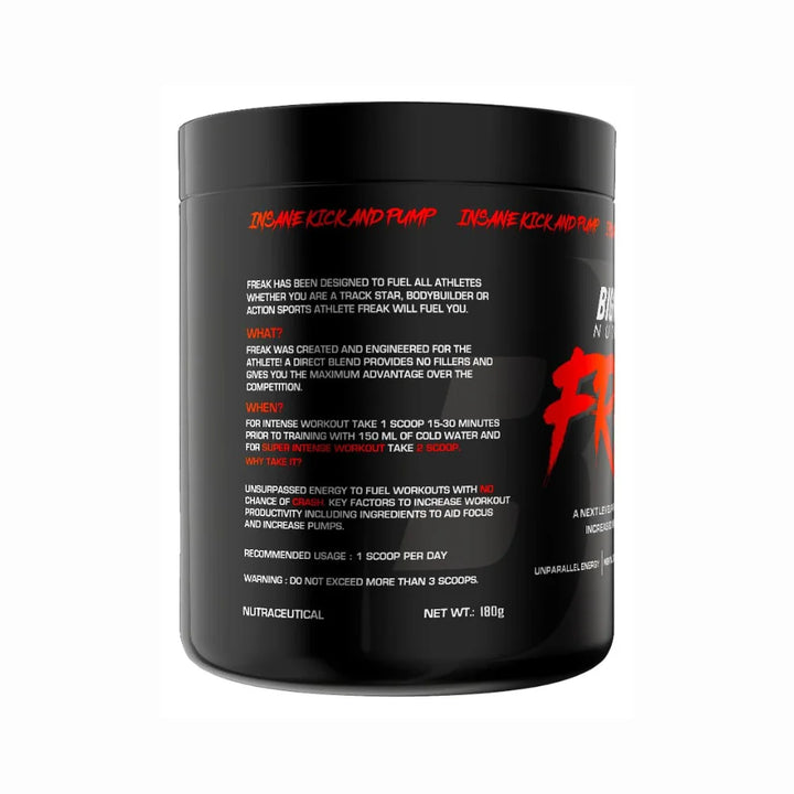 Big Muscles Freak Pre-Workout, 30 Servings