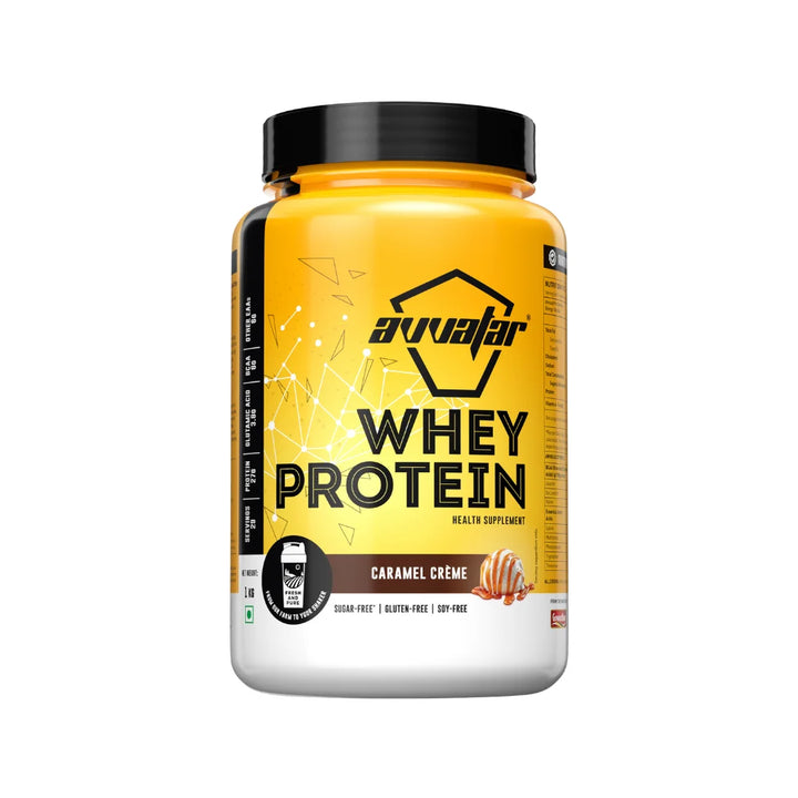 Avvatar Whey Protein 1Kg, Caramel Creme
