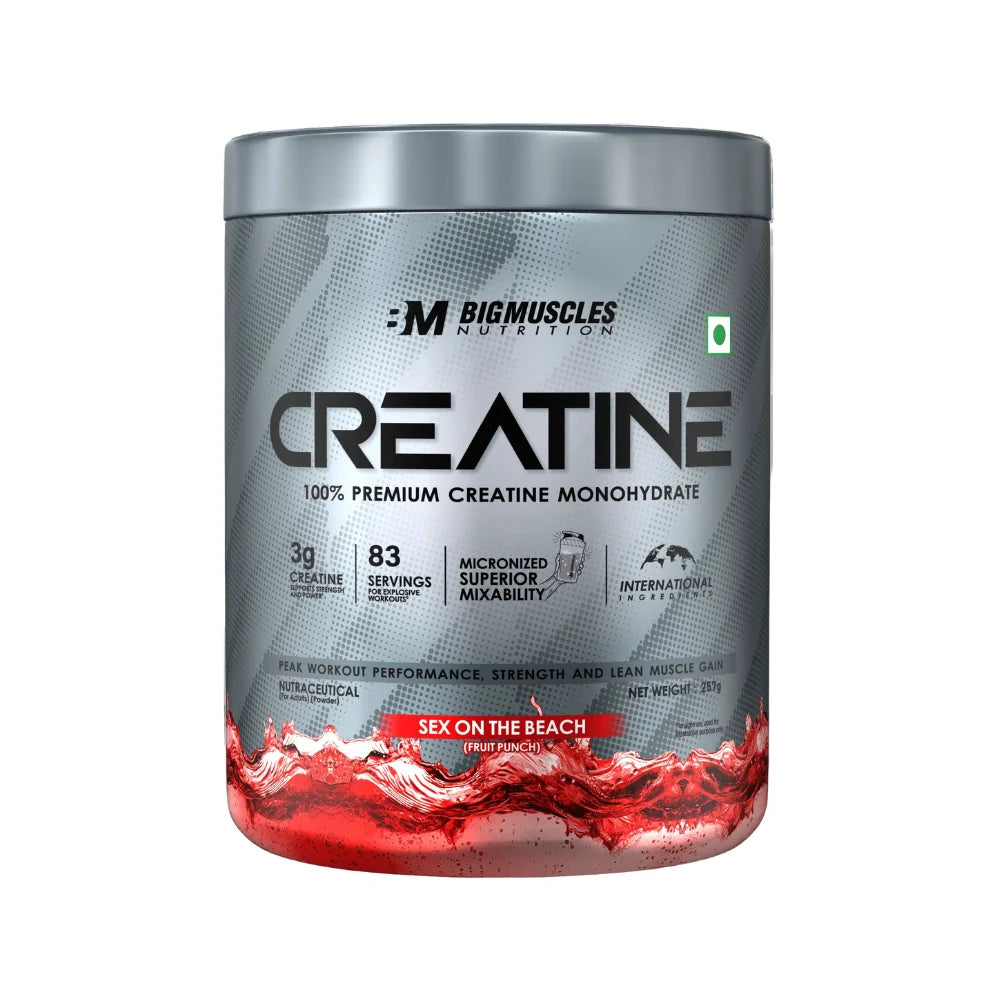 Big Muscles Creatine Powder, 257g, S*x On the Beach