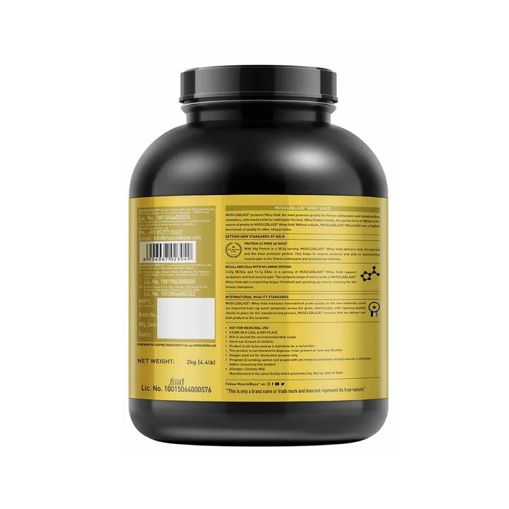 MuscleBlaze Whey Gold Protein 2Kg 
