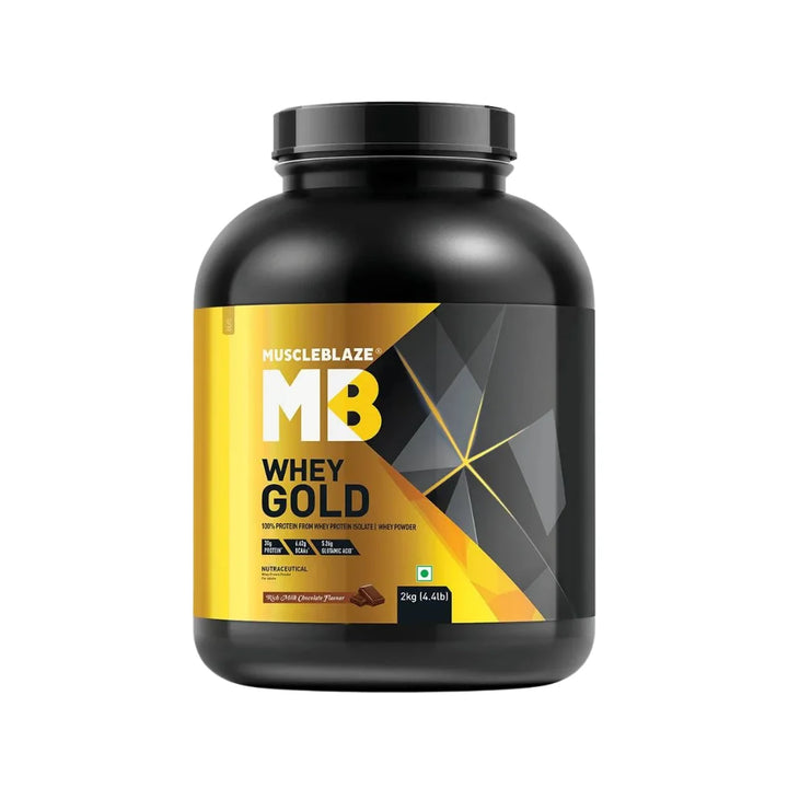 MuscleBlaze Whey Gold Protein 2Kg (Rich Milk Chocolate)