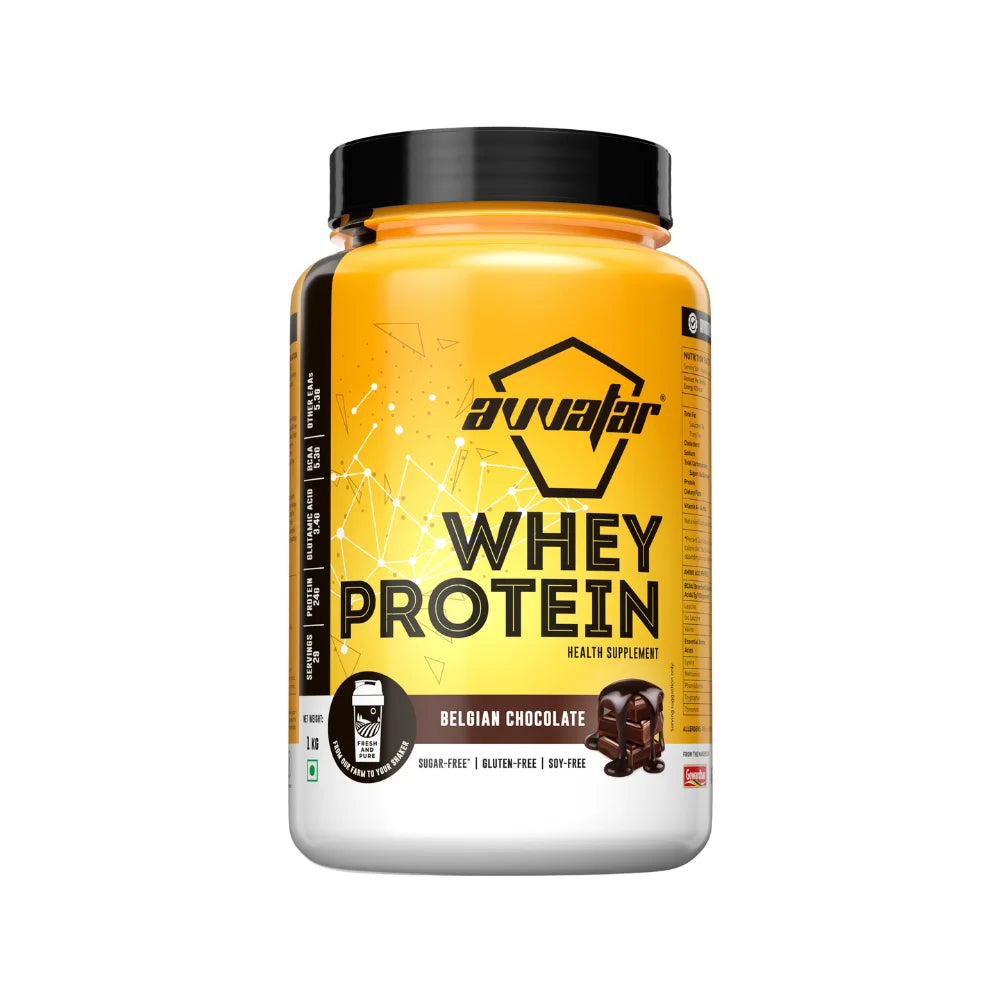 Avvatar Whey Protein 1Kg, Belgian Chocolate