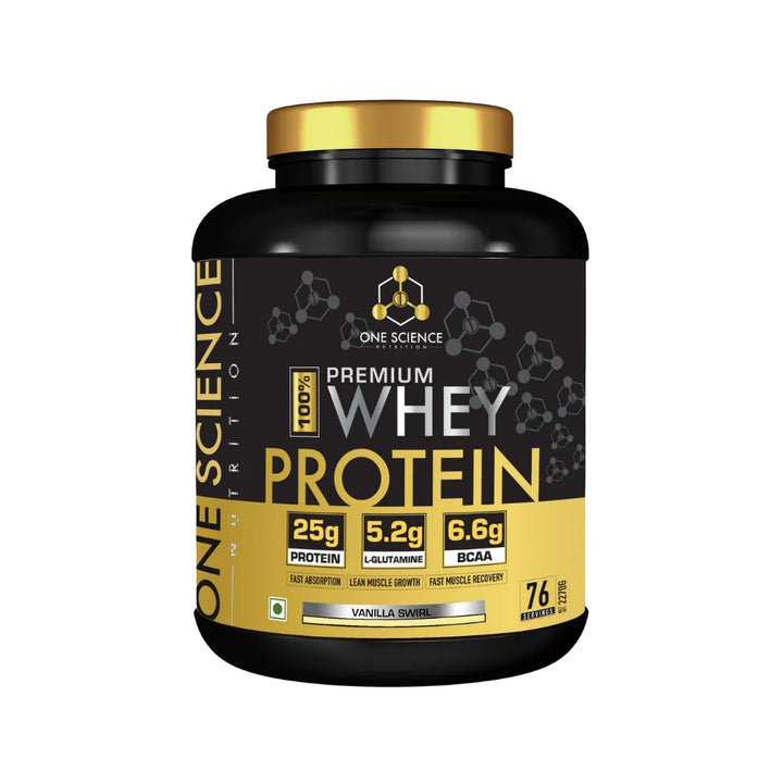 One Science Premium Whey Protein 5 Lb Vanilla Swirl 