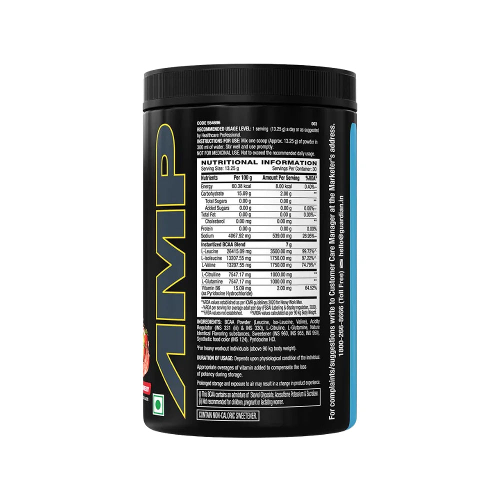 GNC BCAA Nutritional Information