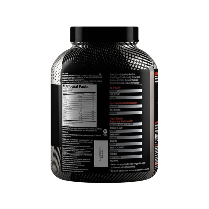 GNC AMP Pure Isolate Whey Protein Nutritional Facts