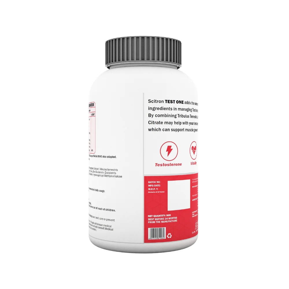 Scitron Test One Testosterone Capsules For Men's 
