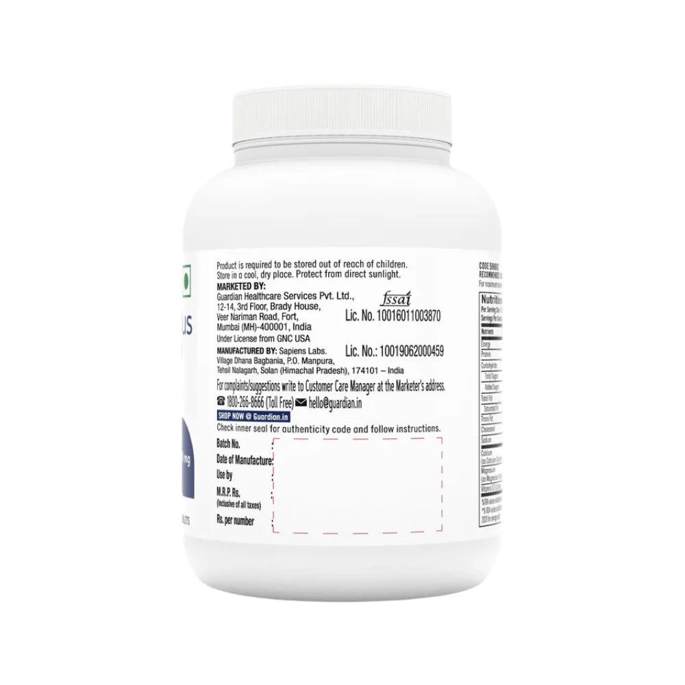 GNC Calcium Plus 1000mg, 60 Tablets