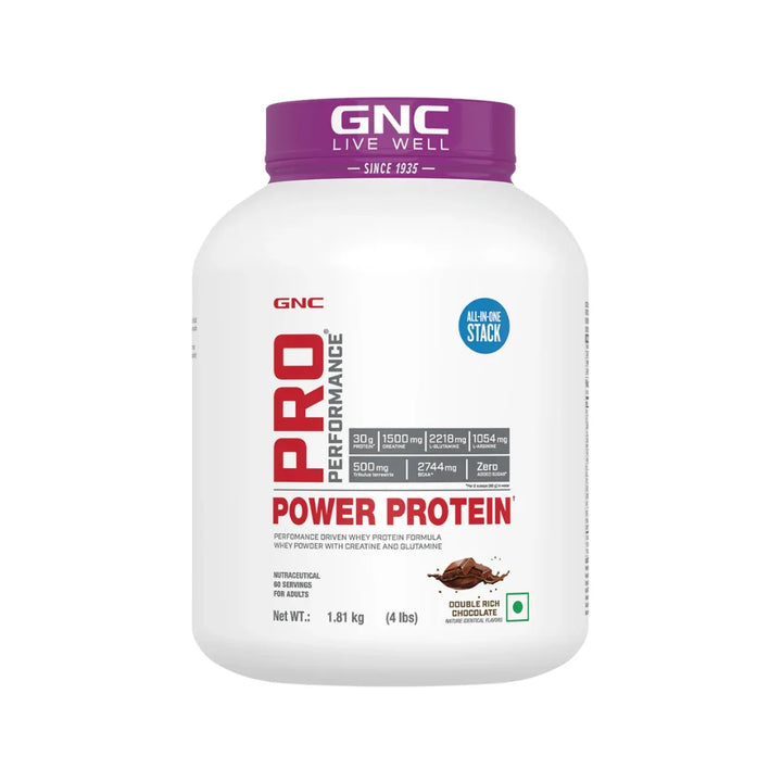 GNC Pro Performance Power Protein, 1.81Kg, Double Rich Chocolate