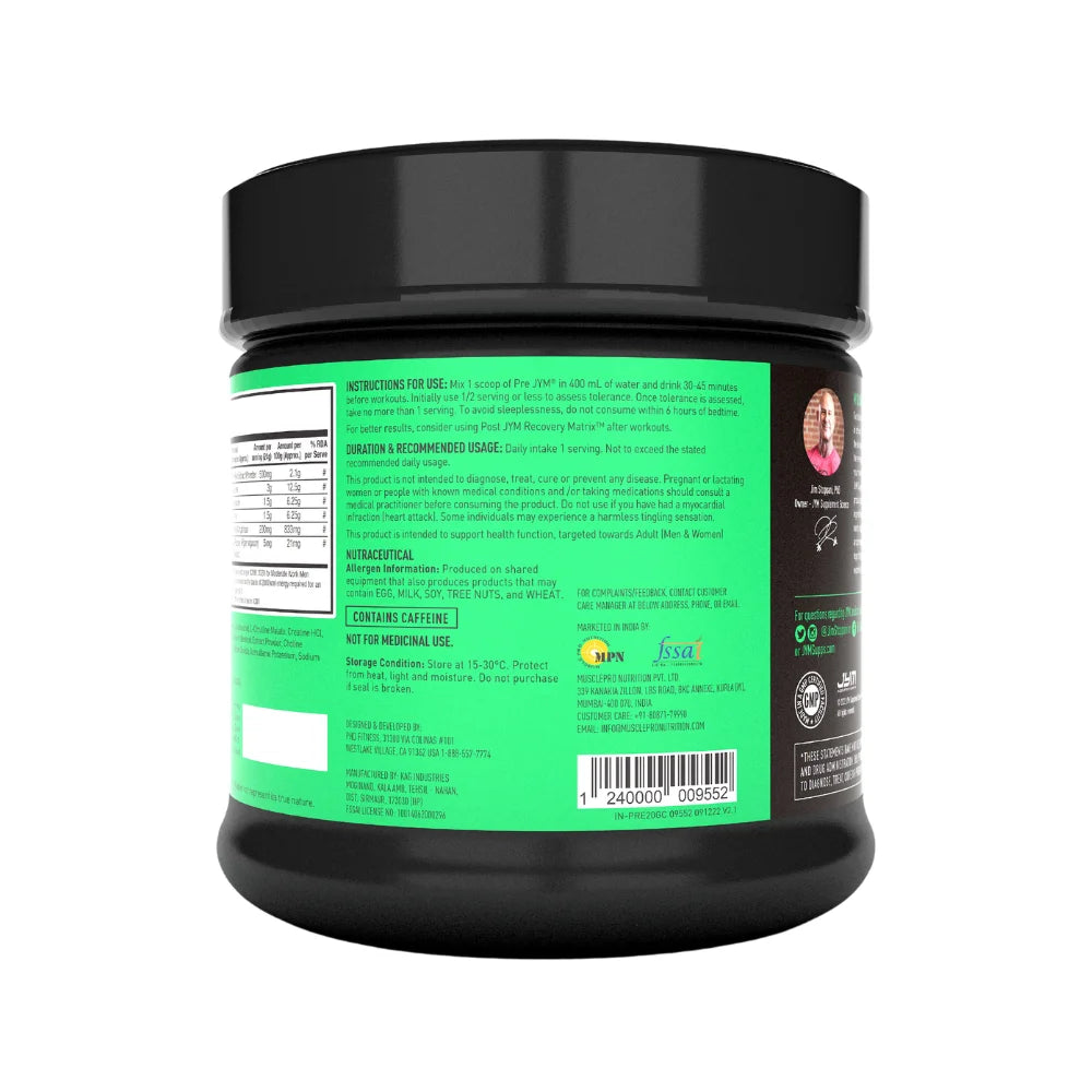 JYM Pre Workout How To Use