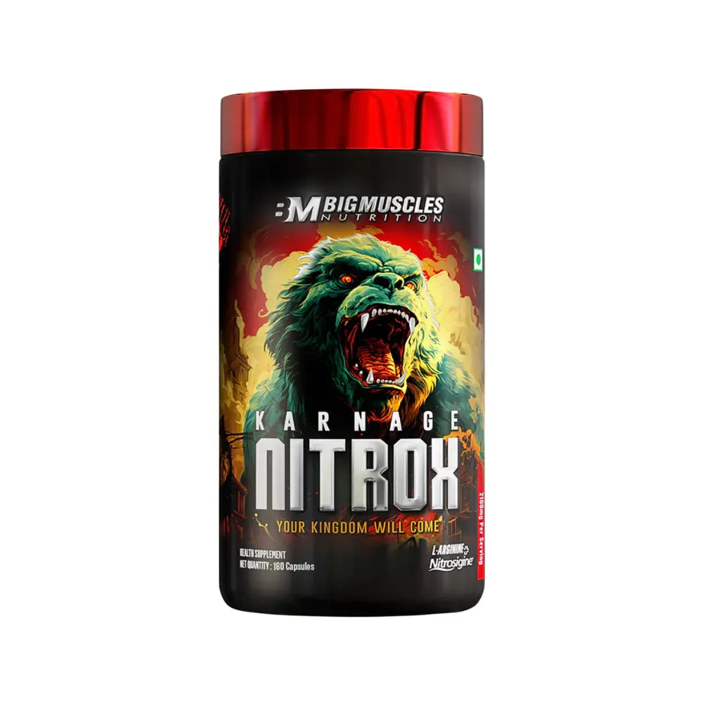 BigMuscles Karnage Nitrox 180 Capsules