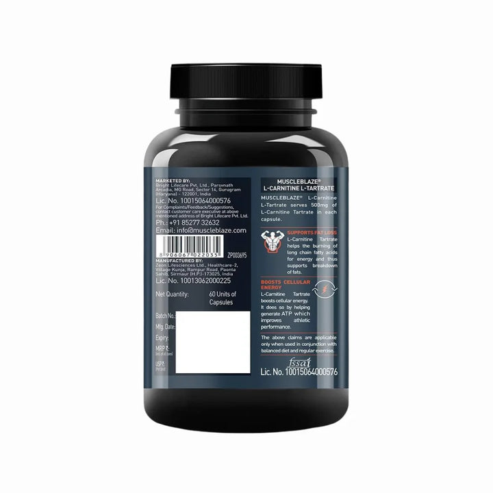 MuscleBlaze L-Carnitine L-Tartrate Nutriride MuscleBlaze L-Carnitine L-Tartrate Nutriride