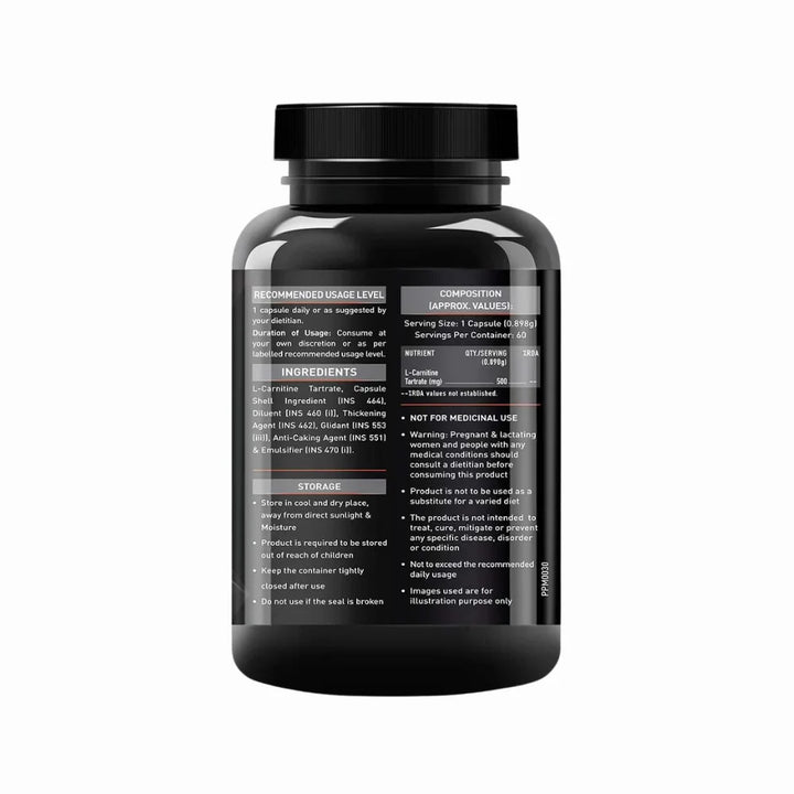 MuscleBlaze L-Carnitine L-Tartrate, Information