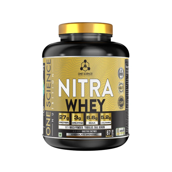 One Science Nitra Whey Protein 5 Lb Chocolate Brownie