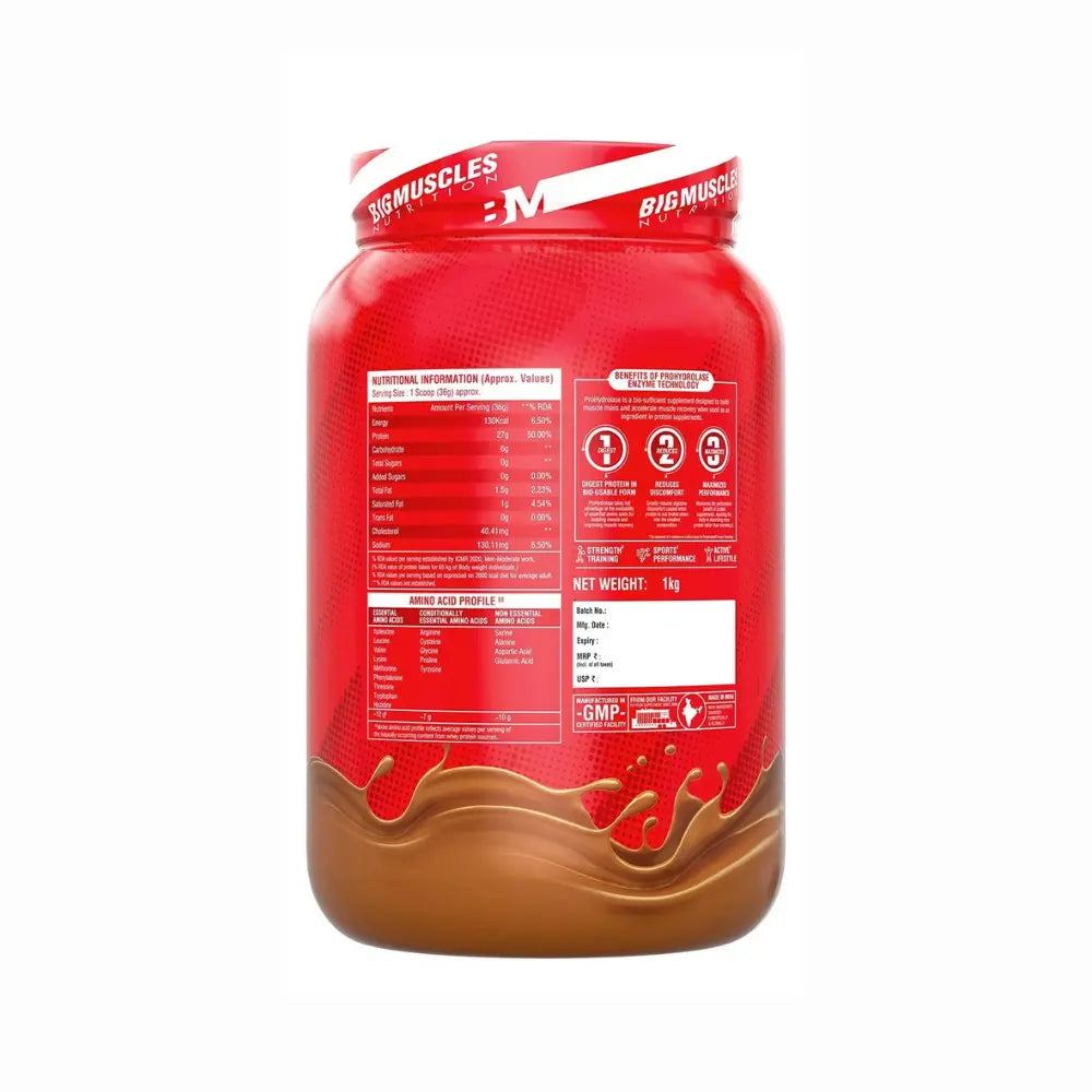 BigMuscles Nitric Whey Nutritional Information