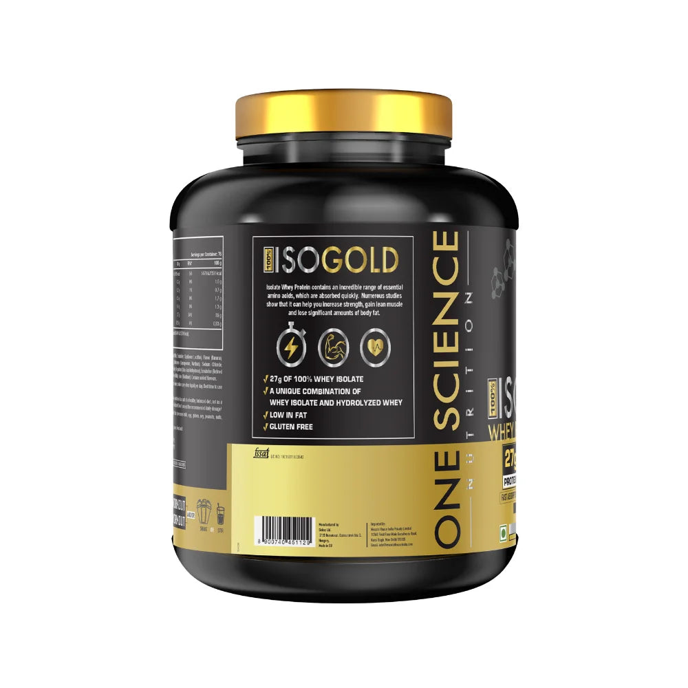 One Science ISO Gold Whey Protein Isolate 5lb