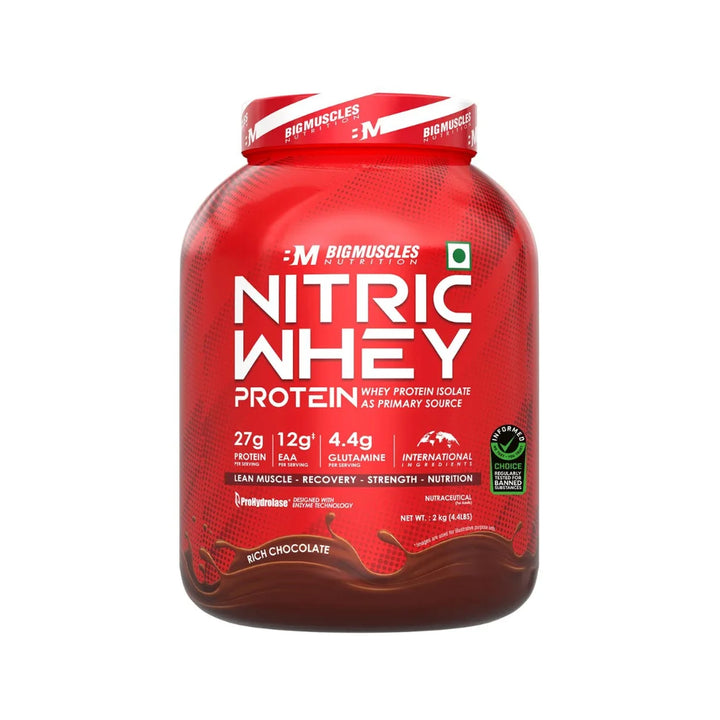 Big Muscles Nitric Whey Protein 2Kg Rich Chocolate