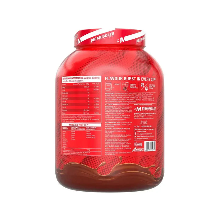 Big Muscles Nitric Whey Protein 2 Kg, Ingredients