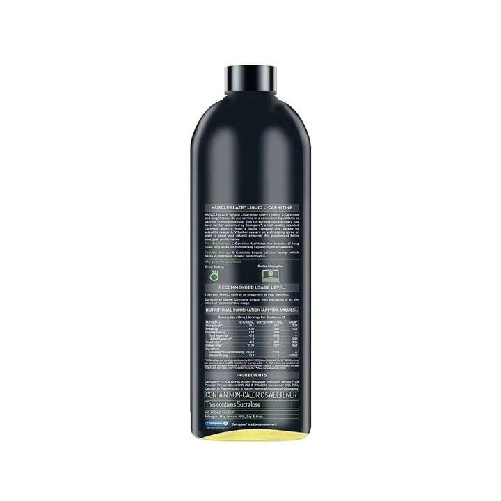 MuscleBlaze L Carnitine Liquid 1100MG Nutriride MuscleBlaze L Carnitine Liquid 1100MG Nutriride