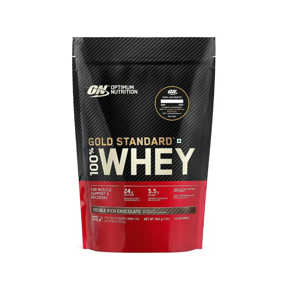 (ON) Gold Standard Whey Protein 454g, Double Rich Chocolate 