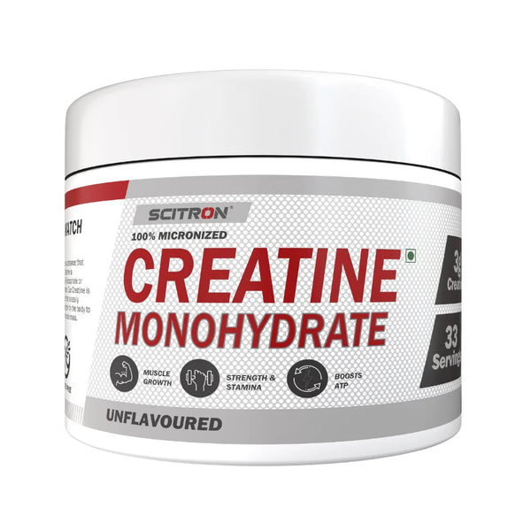 Scitron Creatine Monohydrate, 100g, Unflavored