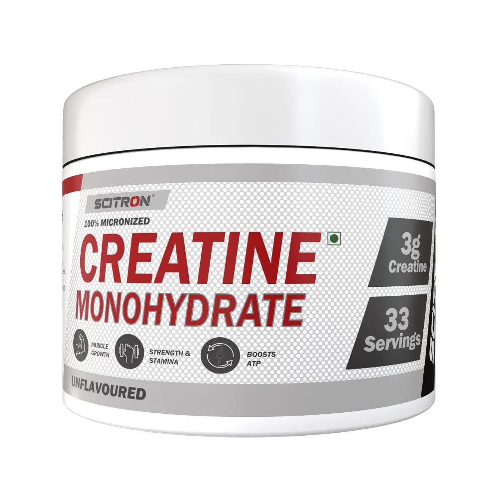 Scitron Creatine Monohydrate, 100g, Unflavored
