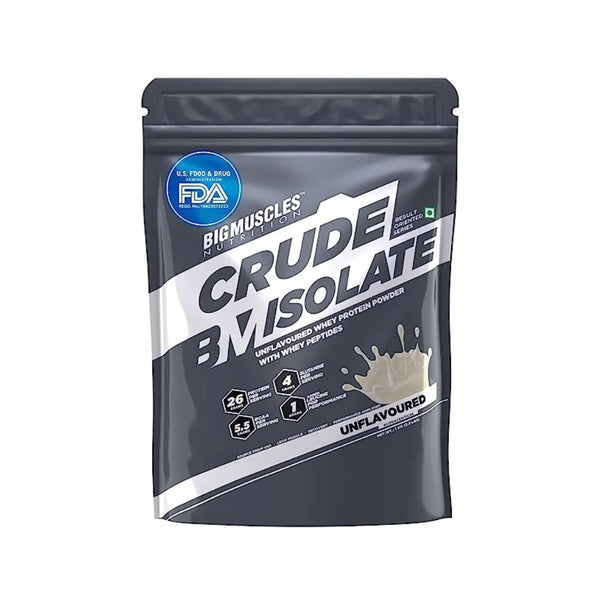Big Muscle Crude Isolate Protein 1kg Unflavored