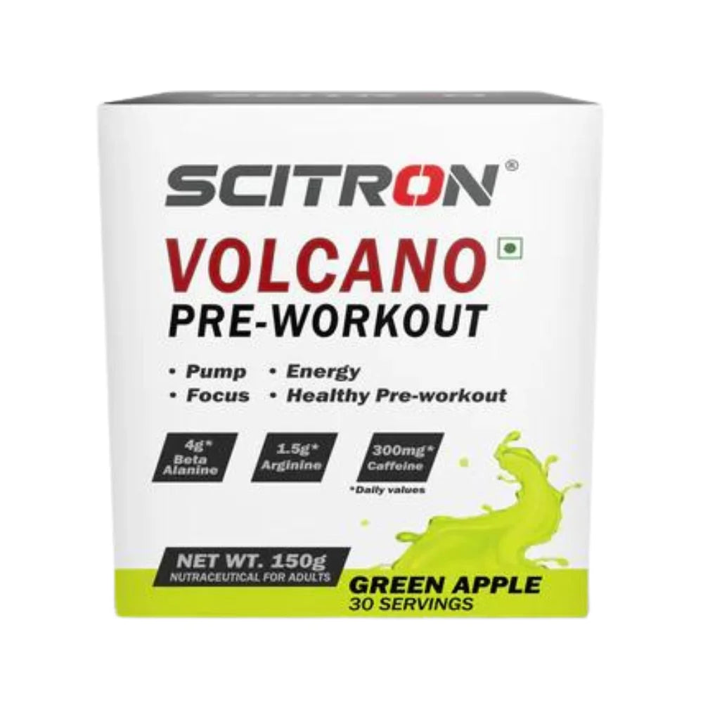 Scitron Volcano Pre Workout 30 Servings, Green