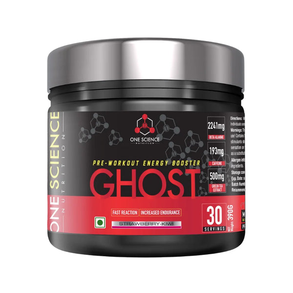 One Science Ghost Pre-Workout 30 Serving Strawberry Kiwi