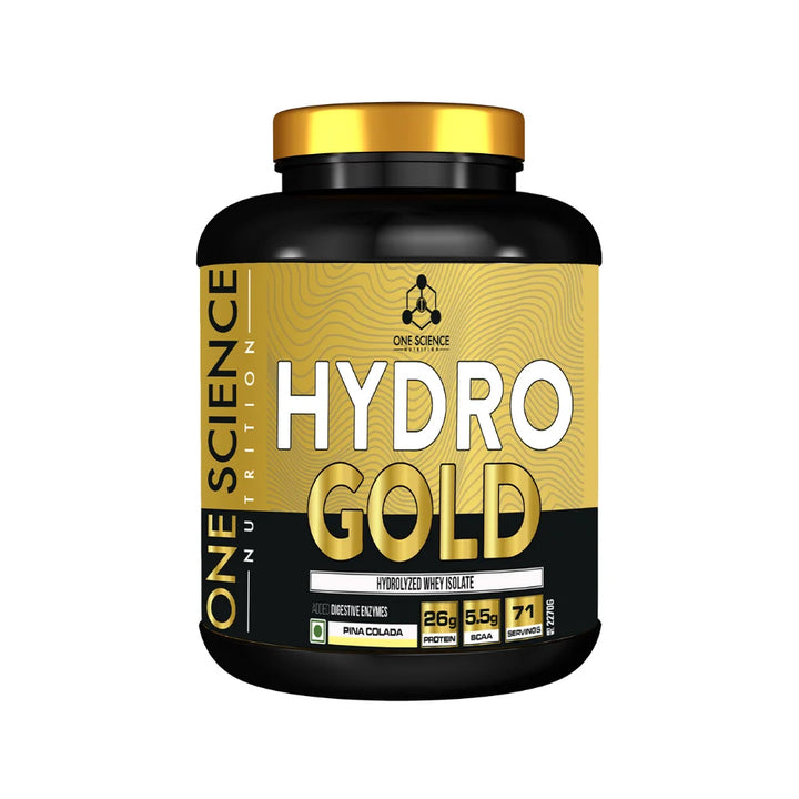 One Science Hydro Gold Hydrolyzed 5 Lb + Free One Science Micronized Creatine Pina Colada 