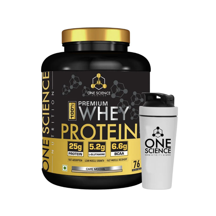 One Science Premium Whey Protein, 5Lb, Cafe Mocha