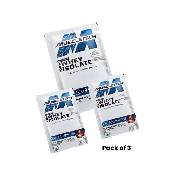 Muscletech Whey Isolate Protein Trial Pack (3 sachets)