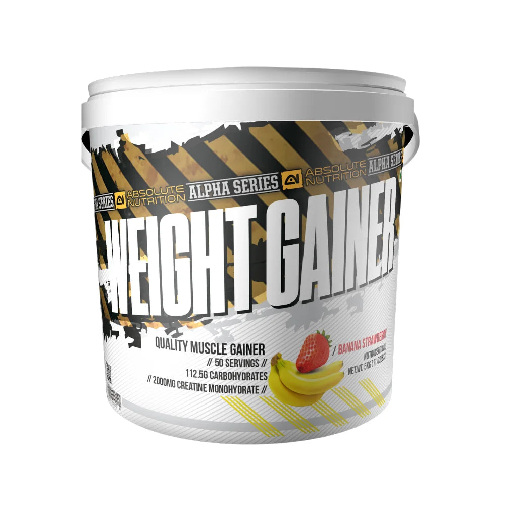 Absolute Nutrition Alpha Weight Gainer 5Kg, Banana Strawberry