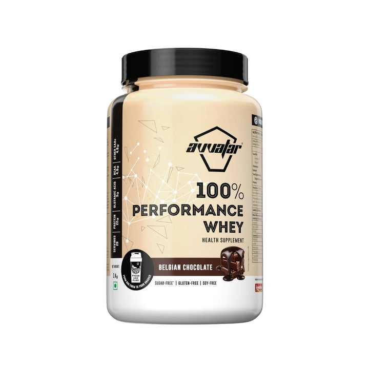 Avvatar Performance Whey Protein, 1Kg, Belgian Chocolate 