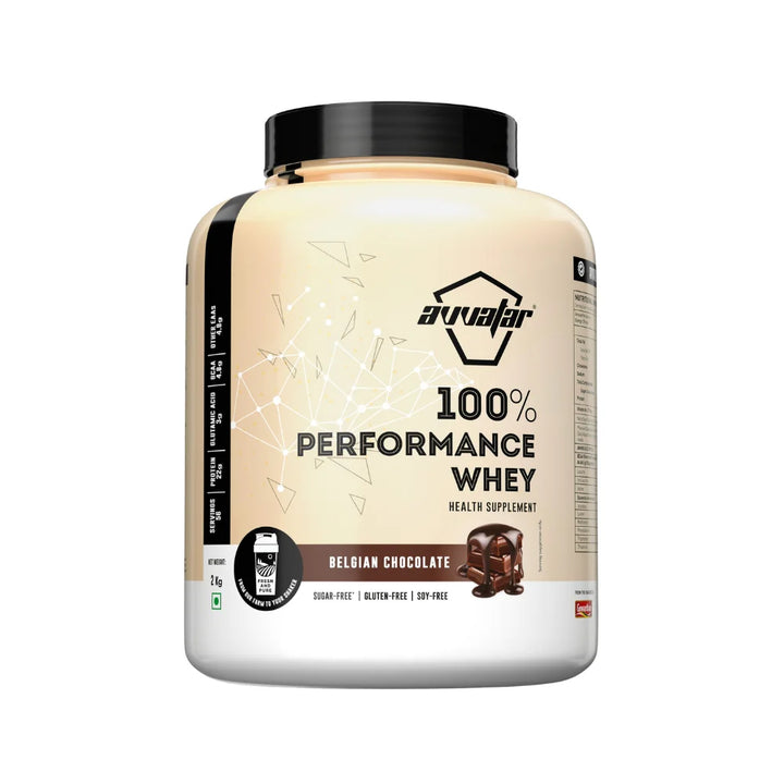 Avvatar Performance Whey Protein, 2Kg, Belgian Chocolate 