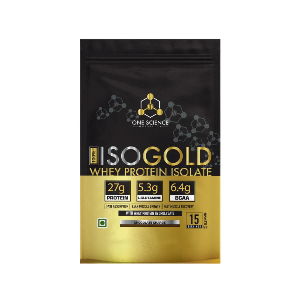 One Science 100% ISO Gold Whey Protein Isolate 454g, Rich Chocolate 