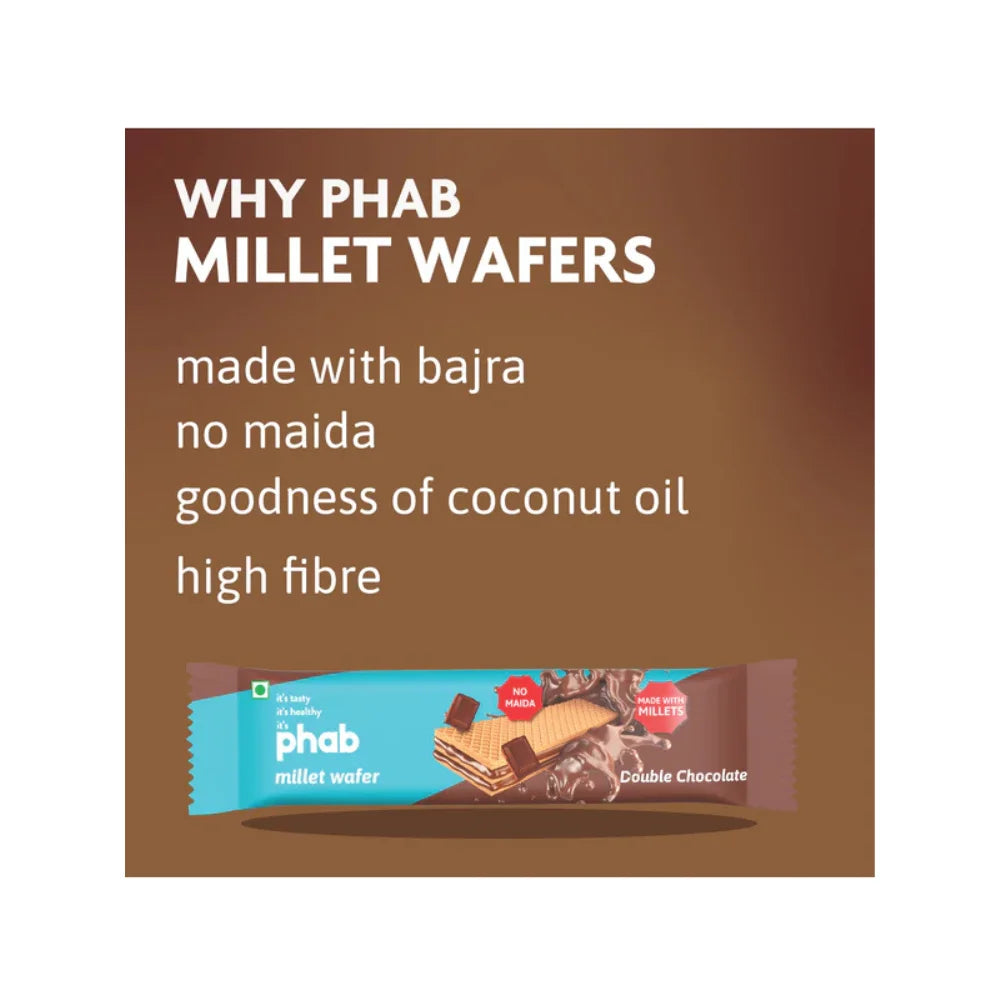 Phab Millet Wafers, Double Chocolate 