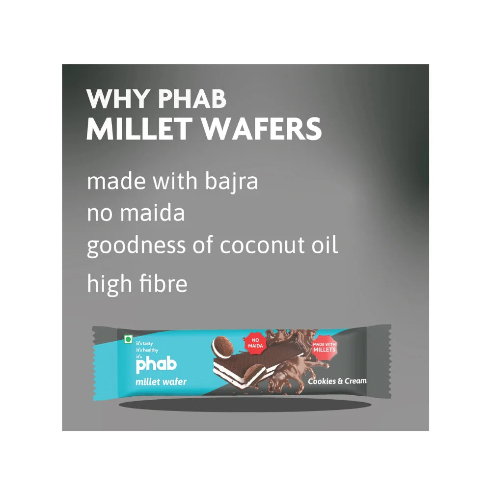 Phab Millet Wafers, Cookies & Creme 