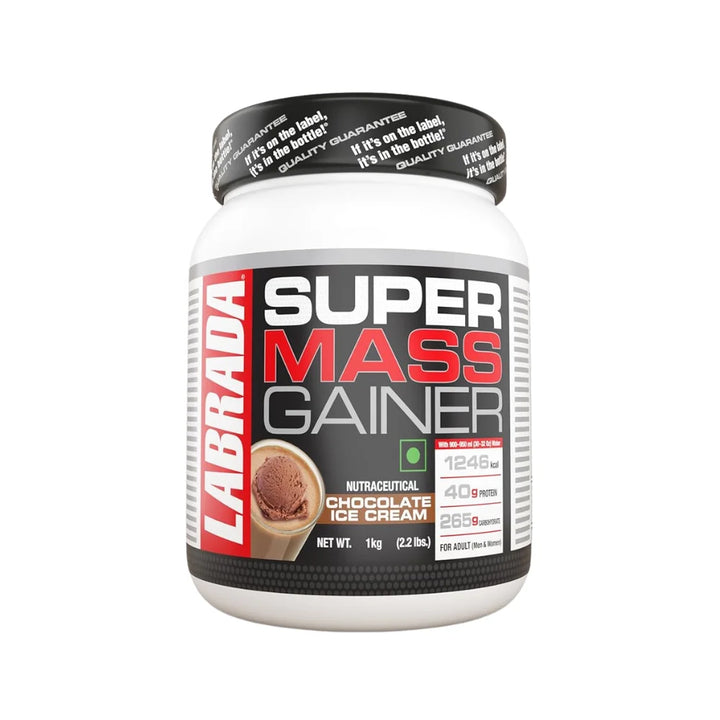 Labrada Super Mass Gainer, 1Kg, Chocolate Ice Cream